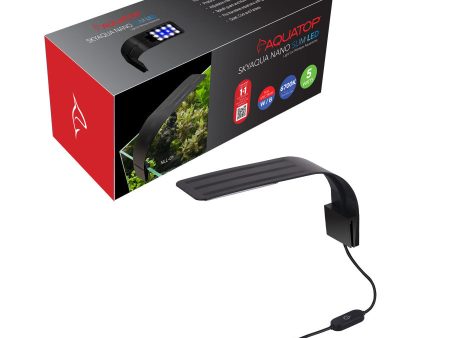 Aquatop SkyAqua Nano Slim LED Light for Rimless Aquariums 1ea 5 W Sale