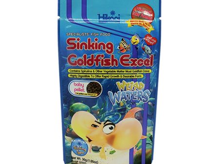 Hikari USA Weird Waters Sinking Goldfish Excel Fish Food 1ea 30 g For Sale