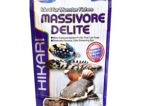 Hikari USA Massivore Delite Carnivore Pellets Fish Food 1ea 13.4 oz, LG Supply