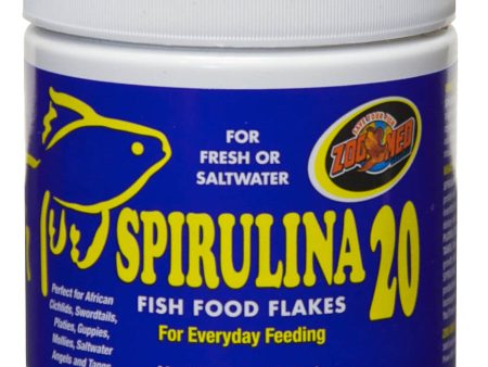 Zoo Med Spirulina 20 Flakes Fish Food 1ea 1 oz Online now