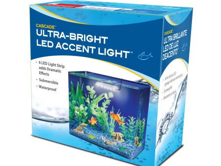 Penn-Plax Cascade Ultra Bright Aquarium LED Accent Light White 1ea One Size For Discount