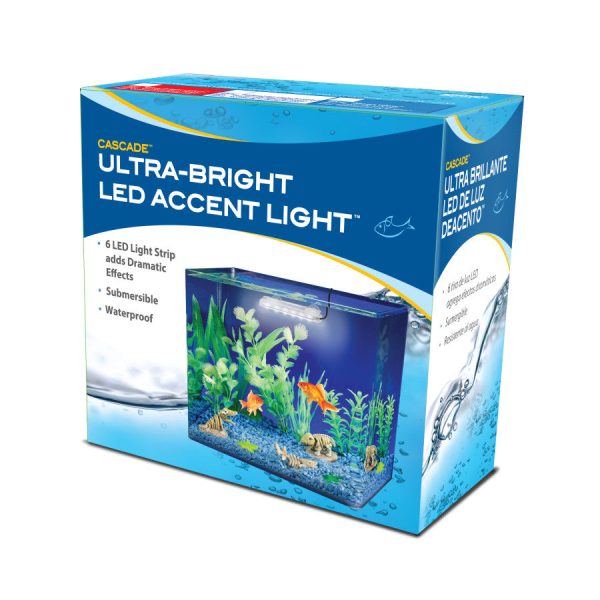 Penn-Plax Cascade Ultra Bright Aquarium LED Accent Light White 1ea One Size For Discount