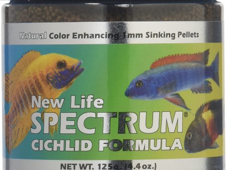 New Life Spectrum Cichlid Sinking Pellets Fish Food 1ea 2.8 oz, Regular For Discount