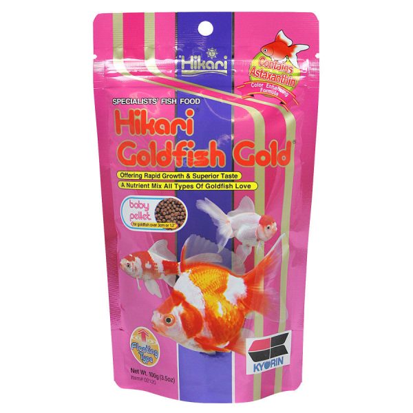 Hikari USA Goldfish Gold Pellets Fish Food 1ea 3.5 oz, Baby Discount