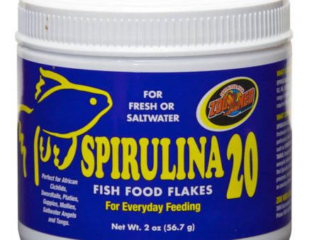 Zoo Med Spirulina 20 Flakes Fish Food 1ea 2 oz on Sale