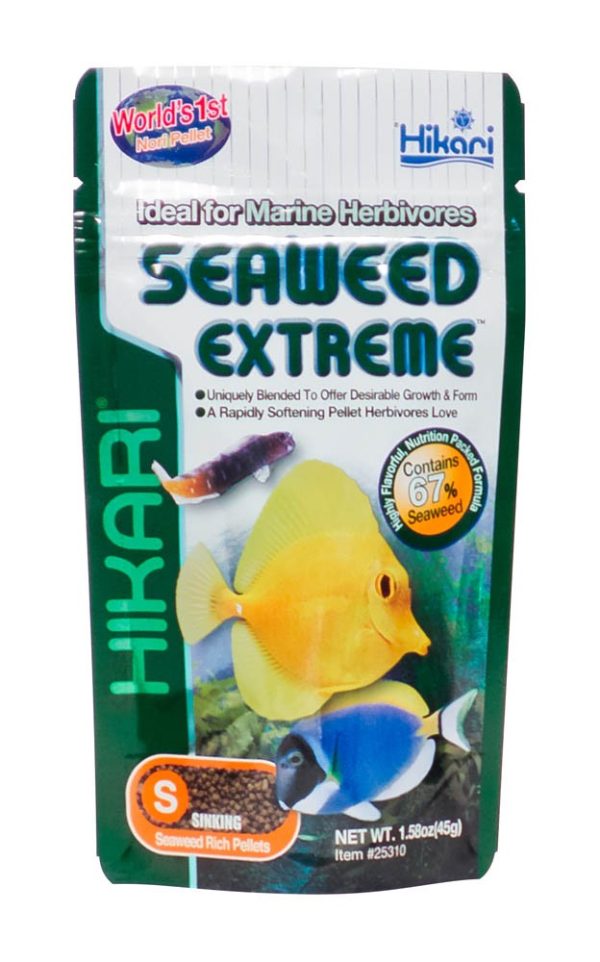 Hikari USA Seaweed Extreme Pellets Fish Food 1ea 1.58 oz, SM Fashion