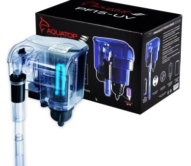 Aquatop Hang on Power Filter PF15-UV with UV Sterilization Translucent Blue 1ea Online