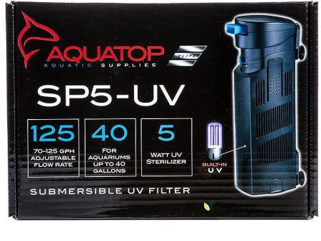 Aquatop Internal SP5-UV Submersible UV Filter Jet Black 1ea Online