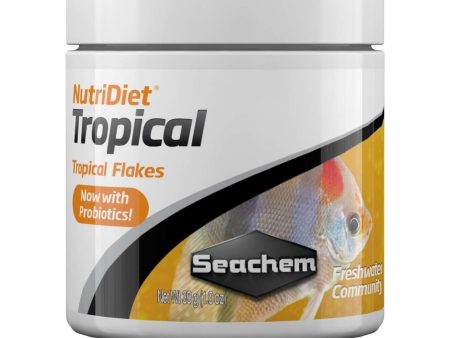 Seachem Laboratories NutriDiet Tropical Flakes Fish Food 1ea 1 oz. Supply