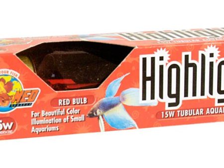 Zoo Med Highlights Incandescent Aquarium Bulb Red 15 W For Discount