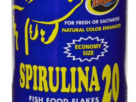 Zoo Med Spirulina 20 Flakes Fish Food 1ea 4 oz For Cheap