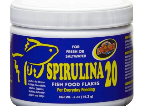 Zoo Med Spirulina 20 Flakes Fish Food 1ea 0.5 oz Online Sale