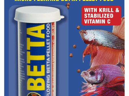 Zoo Med Micro Floating Betta Pellet Canister Fish Food 1ea 0.65 oz on Sale