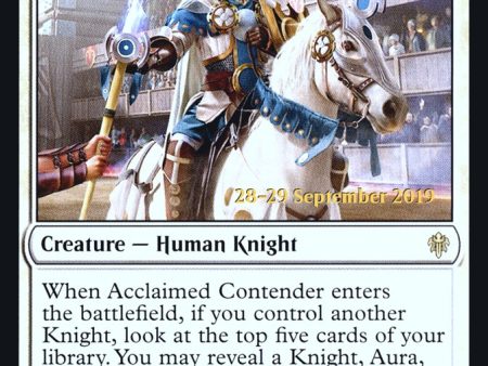 Acclaimed Contender [Throne of Eldraine Prerelease Promos] Online Sale