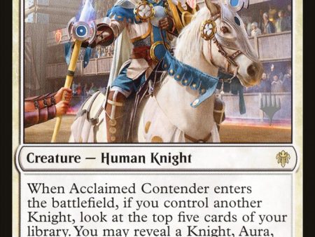 Acclaimed Contender (Promo Pack) [Throne of Eldraine Promos] on Sale