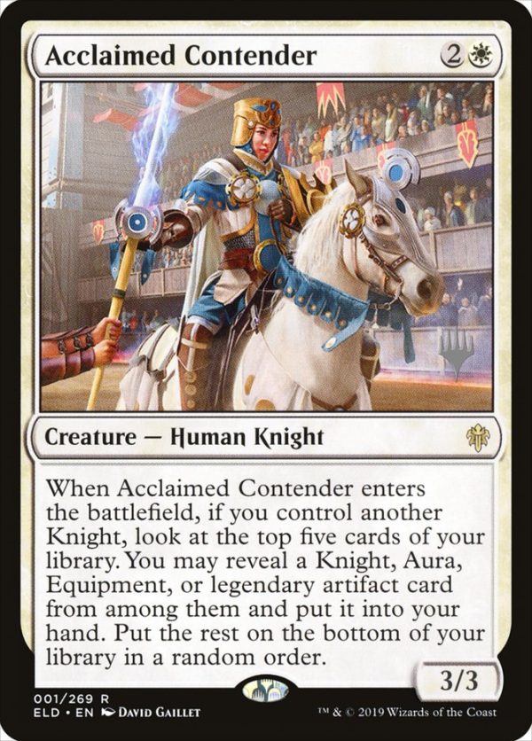 Acclaimed Contender (Promo Pack) [Throne of Eldraine Promos] on Sale