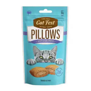 CATFEST PILLOWS WITH WILD CRAB CRÈME FOR CATS 30g Online now